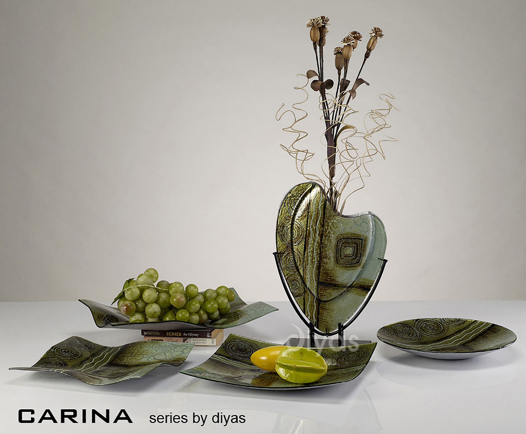Carina Glitter Art Glassware Diyas Home Vases Carina Glitter Art Glassware Diyas Home Vases
